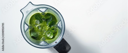 Overhead shot of a blender ...