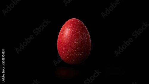 Red shiny Easter egg featur...