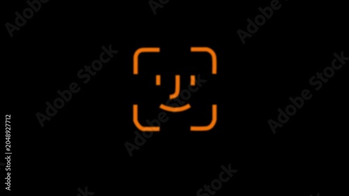 Neon sign with glowing Hebrew lettering in dark background minimalist glowing text minimalist Jewish symbol