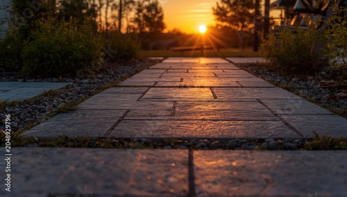 Stylish exterior pavers cap...