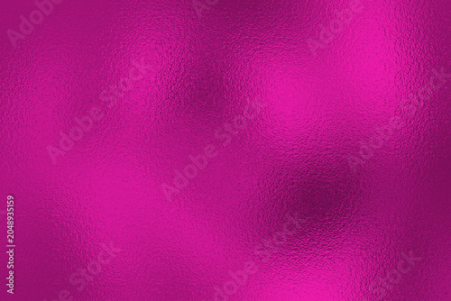 Fotografie Hot pink metallic foil texture background with vibrant shiny frosted chrome surf