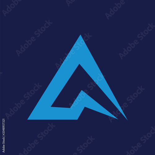 A stylish letter logo design Vector
