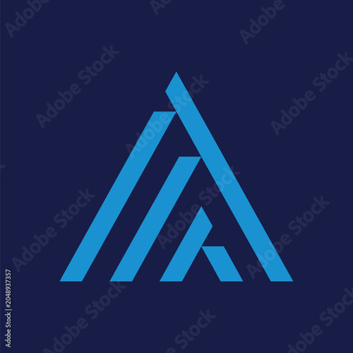 A stylish letter logo design Vector template