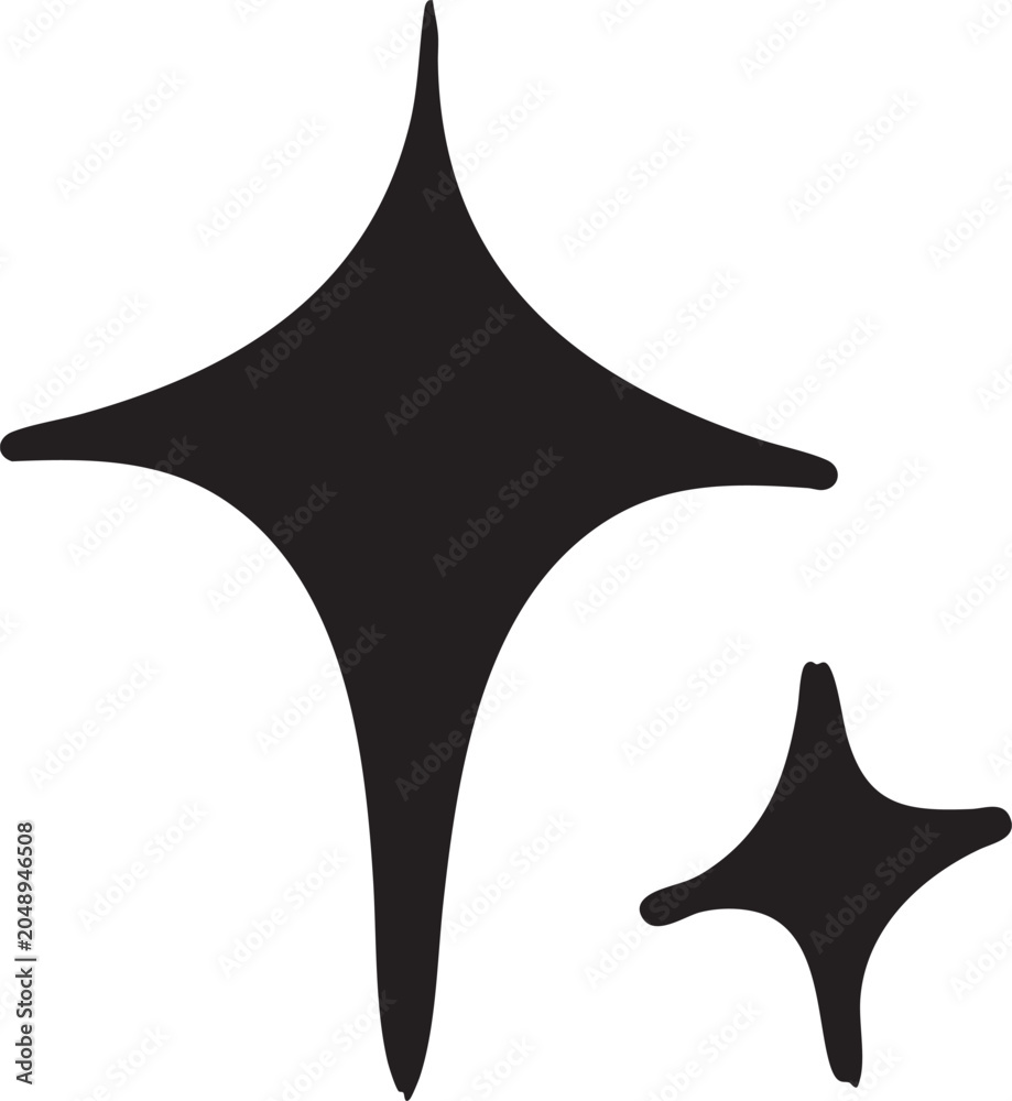Fototapeta premium Sparkle Star Icon Vector
