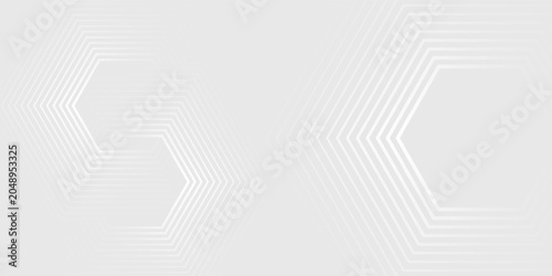 Grey abstract background with white lines. Geometric stripe line art design. Minimal lines pattern. Modern futuristic concept. Suit for presentation, cover, banner, website, business