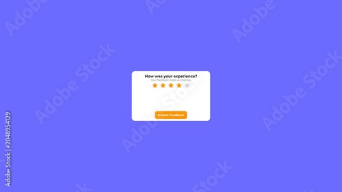 Customer Review Feedback Star Rating Pop Up Windows Design