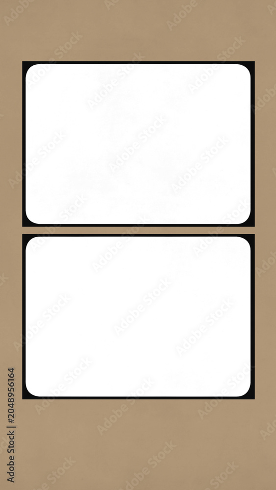 Fototapeta premium PNG 2 photo collage frame, transparent background