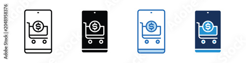 Photos MOBILE SHOP  icon Collection With Multiple Styles