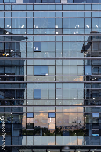 Modern Office Building Glass Facade