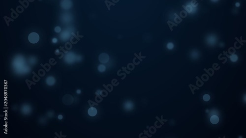 Deep blue background with softly blurred glowing bokeh light effects, creating an ethereal and calming atmosphere