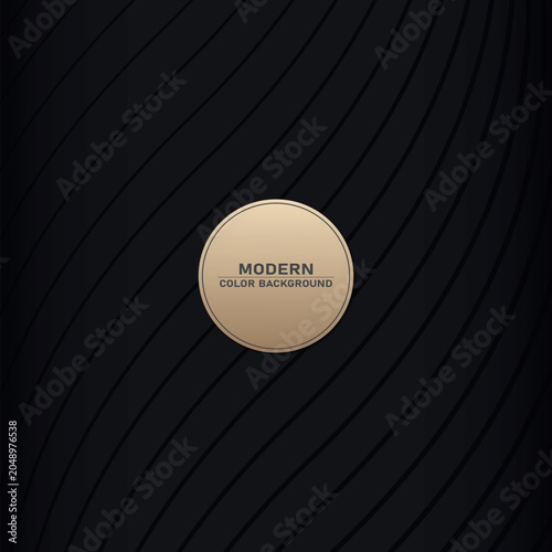 Gold and black cover with patterns Free Vector