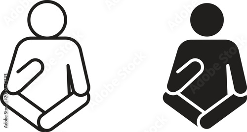 Tableau sur toile Guru icon vector editable. black vectors set
