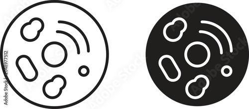 Fotografie Human cells icon vector editable. black vectors set