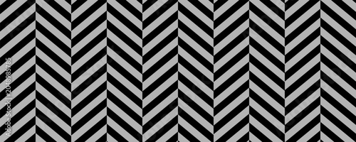 Bild auf Leinwand Black and gray herringbone pattern