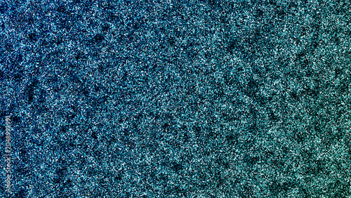 Blue Green Noise Texture Background with Digital Static Grain and Abstract Gradient Pattern