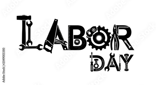 Принти на полотні Labor day celebration with tools