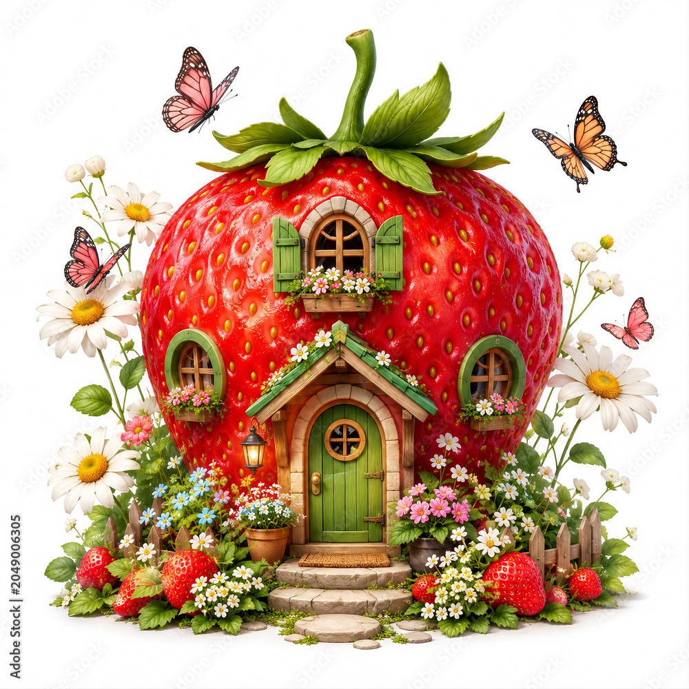 Fototapeta premium Strawberry house
