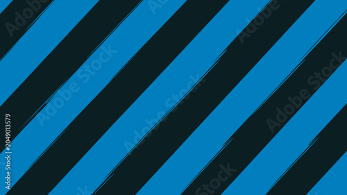 Bilde på lerret Diagonal striped pattern featuring alternating bands of bright blue and dark bla