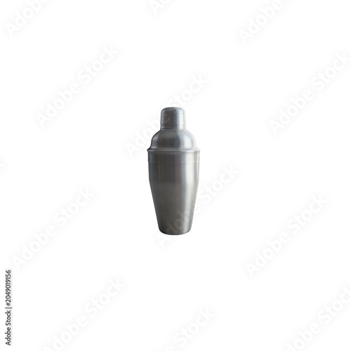 Cocktail shaker glass isolated on white background