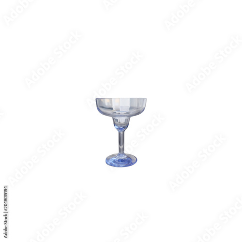 Cocktail glass isolated on white background
