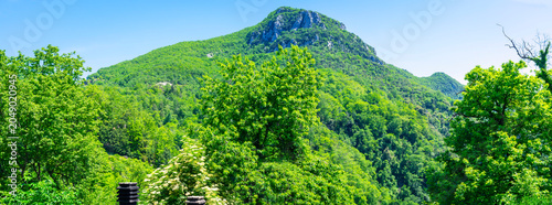 Quadro su tela View of the peaks surrounding Sant'Anna di Stazzema, small village upon the mountains near Forte dei Marmi (Lucca Province, Tuscany), is famous as location of a nazi-fascist massacre during ww II