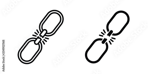 Foto Weakness icon concept. solid and line symbols