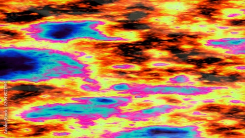 Holographic Oil Slick Fluid Animation