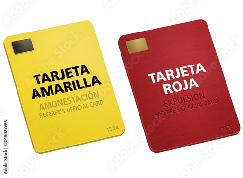 soccer referee yellow and red cards