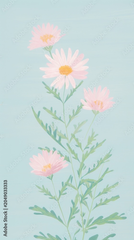 Obraz premium Wildflower backgrounds painting petal.