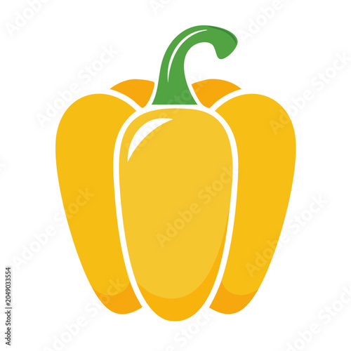 Yellow bell pepper icon