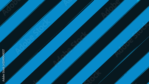 Cuadro en lienzo Diagonal striped pattern featuring alternating blue and black bands a vibrant ge