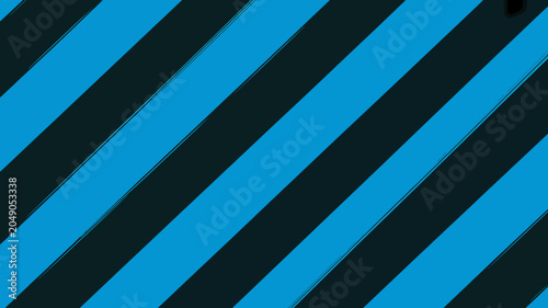 Fotografía Diagonal striped pattern featuring alternating bands of cyan and black a vibrant