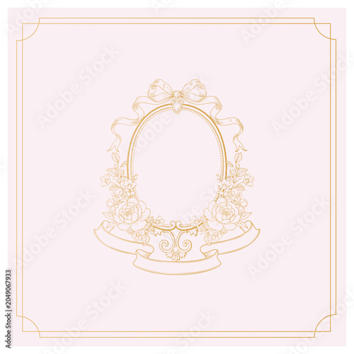 Vintage Crest  Vintage Frame  Wedding Crest