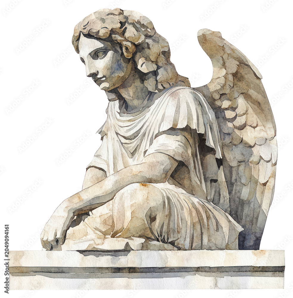 Obraz premium PNG An ancient greek Sphinx statue art sculpture.