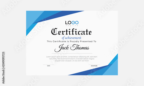 certificate vector format, printable certificate design, certificate vector template