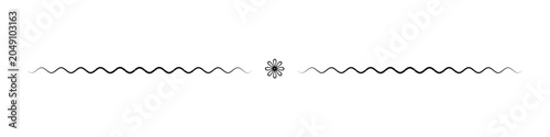 Vintage dividing line for text, website, black, PNG available, vecto