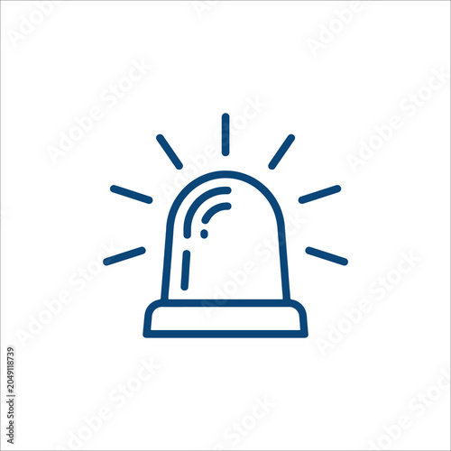 Emergency Flashing Siren Icon