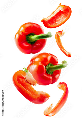 Assortment Of Red Bell Pepper Pieces