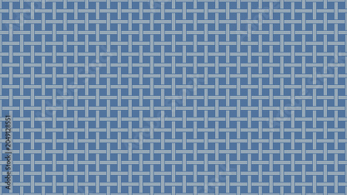 Blue woven grid pattern background