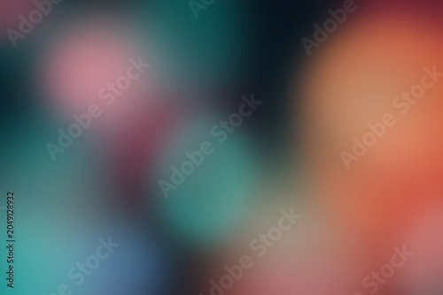 Schilderij op canvas Vibrant multicolored abstract background with blurred colorful shapes and gradie