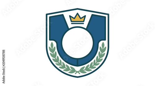 Foto Royal Emblem Shield with Laurel Wreath