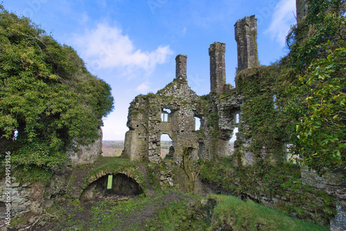 Carbury castle ruins in county Kildare, Ireland