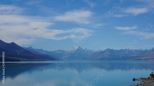 Slika na platnu New Zealand Lake Pukaki Water reflection