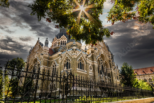 Bild auf Leinwand Synagogue in Szeged, Hungary