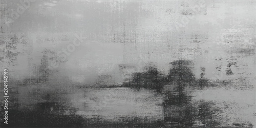 Quadro em tela Abstract atmospheric grayscale landscape with subtle textures, evoking a mood of contemplative stillness and mystery