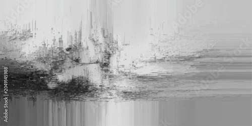 Tableau sur toile abstract monochrome art, evocative textures, and distorted lines create a sense of mystery and introspection