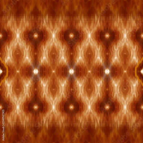 Ethnic Tribal Ikat Pattern, Seamless Decorative Fabric and Wallpaper Design