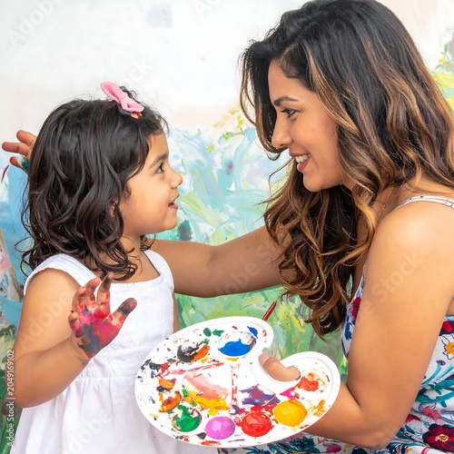 Two young girls celebrating birthday with cake.