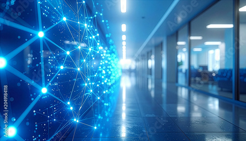 Digital Network Connections Technology Background