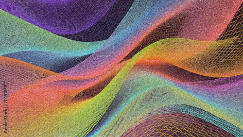 Vibrant Abstract Wave Pattern